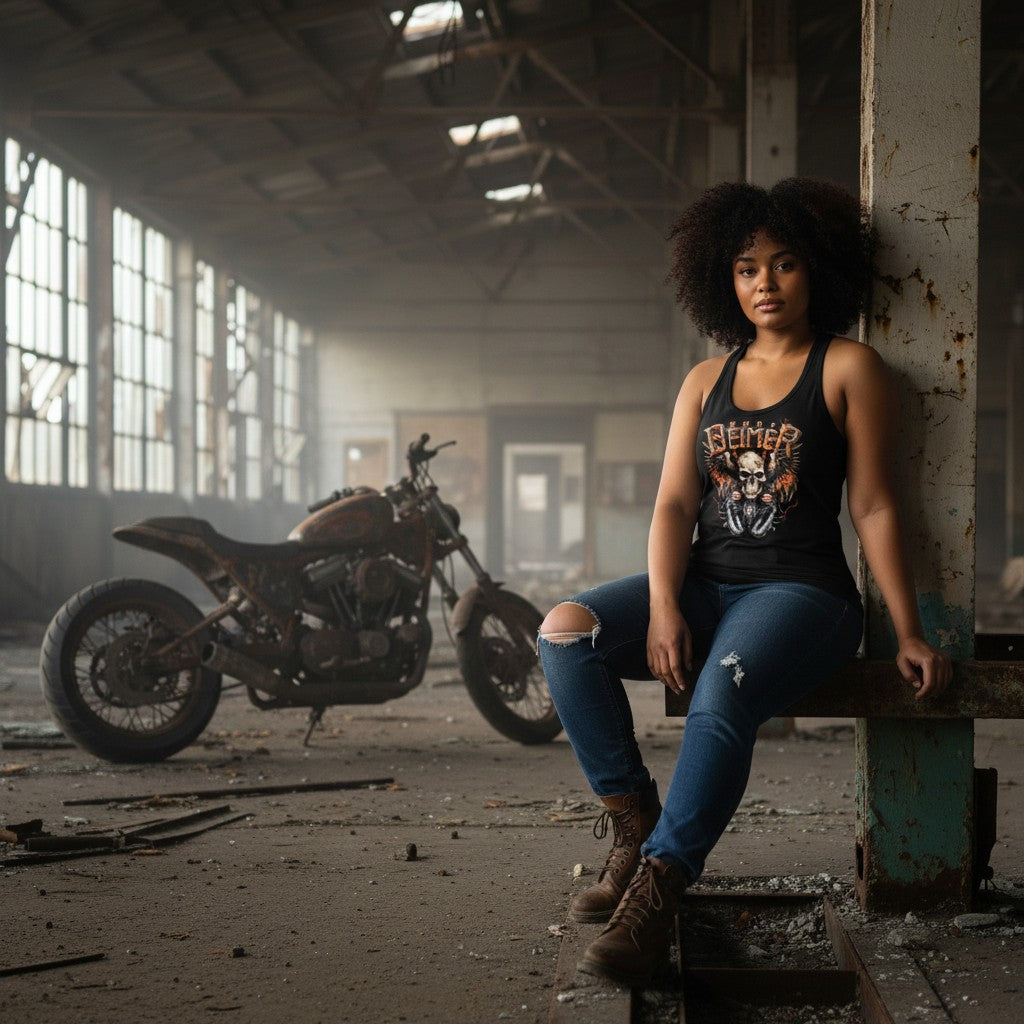 "Biker Skull" Tank Top