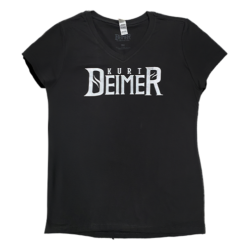"Kurt Deimer" V-Neck Womens T-Shirt