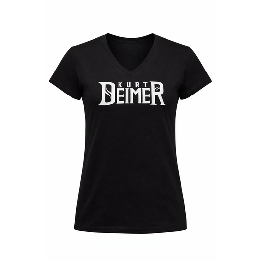 "Kurt Deimer" V-Neck Womens T-Shirt