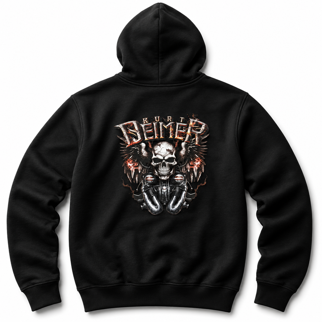 "Biker" Zip-Up Hoodie