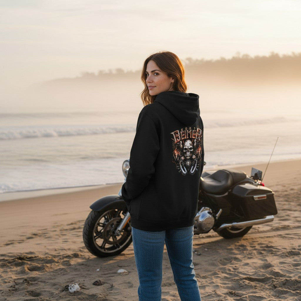 "Biker" Zip-Up Hoodie