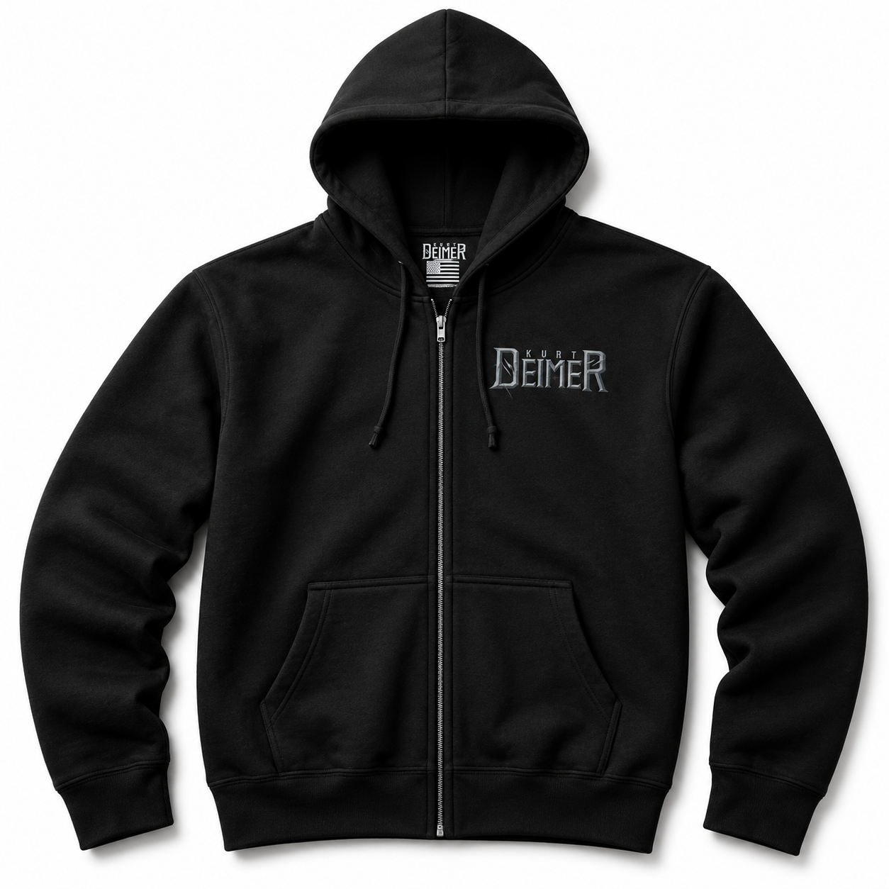 "Biker" Zip-Up Hoodie