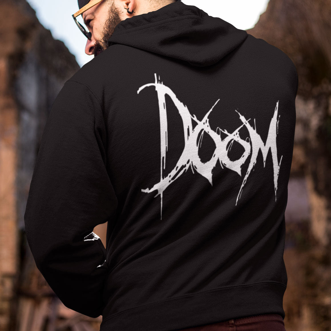 Hoodie - Zip-Up Logo / DOOM (2 sided)